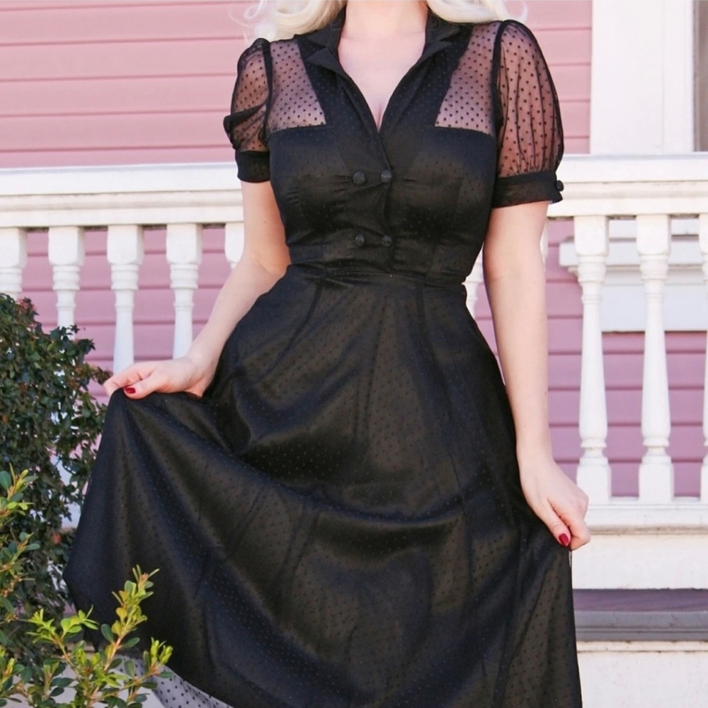 Stop staring Lilou Swing Dress Black Size Large